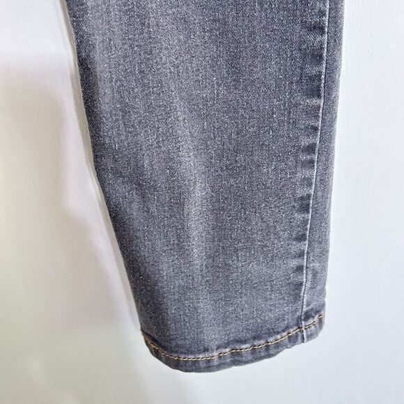 Vintage Levis 502 Jeans Mens Straight 28x30 Light Gray skater Button Fly Stretch - Picture 4 of 16
